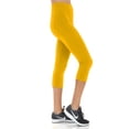 thumbnail image 1 of Women's Solid Color Buttery Soft Peach Skin Cropped CAPRI Leggings - Regular PLUS and 3X5X, 1 of 3