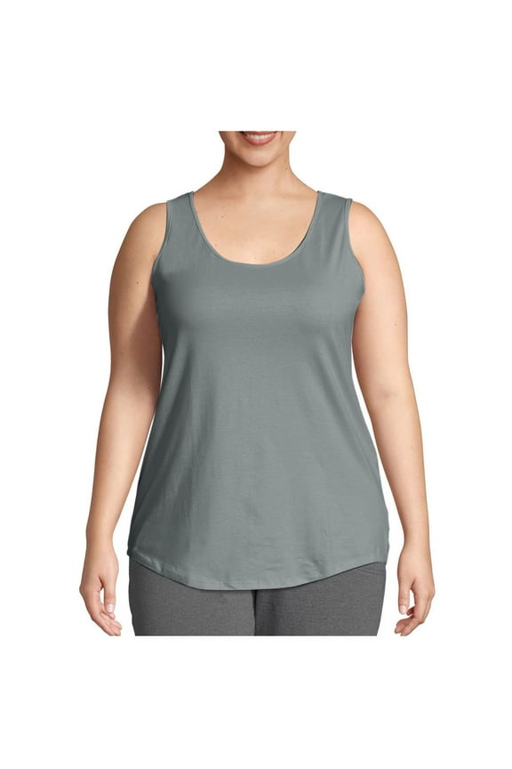 Women's Solid Color Casual Camisole Tank Top for Summer, Loose Fit Round Neck Sleeveless Blouse, Soft Polyester for Everyday Wear, Hand Wash Cold