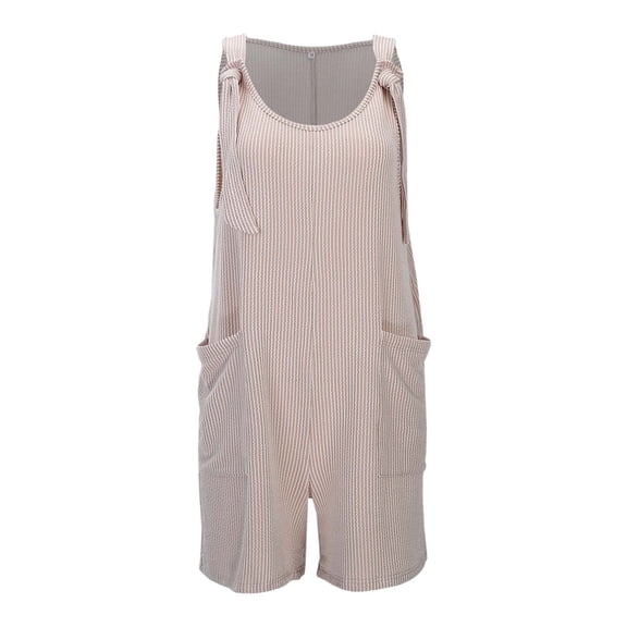 Women's Solid Color Casual Everyday Sleeveless Romper Pure Color, Sleeveless, Jumpsuit Style, Adjustable Strap, Sizes