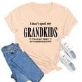 thumbnail image 1 of Women's Solid Color Casual Fashion Letter Printed Round Neck Short Sleeved T Shirt Top Summer Women Shirts Tee Long Sleeve Women Casual T Shirt Top Women Shirts Long Sleeve Tech T Shirt Women's T, 1 of 2