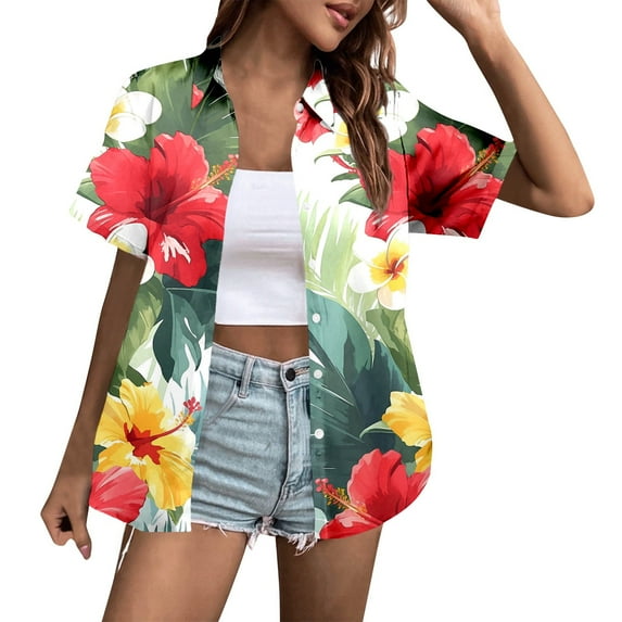 Women's Solid Color Casual Fashion Letter Printed Round Neck Short Sleeved T Shirt Top