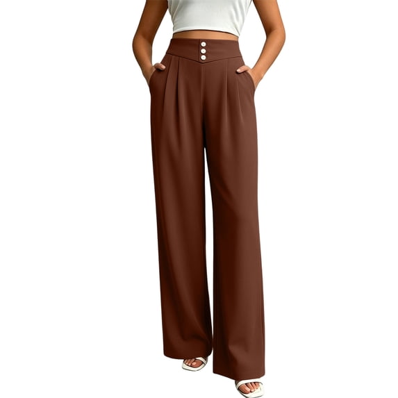 Women's Solid Color Casual Loose Comfortable Soft Flowing Drape Long Pants
