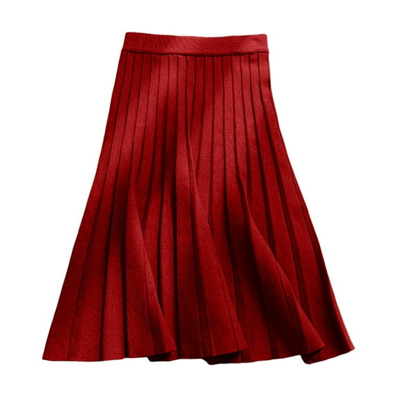 Women's Solid Color Casual Irregular Lacing A-Line Skirt - Polyester-Spandex Medium Length Skirt