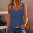 thumbnail image 1 of Women's Solid Color Casual Suspender Short Sleeve Loose Tank Top Comfortable Fashion T-Shirt for Home Daily Wear Soft Imitation Rack Fabric, 1 of 9