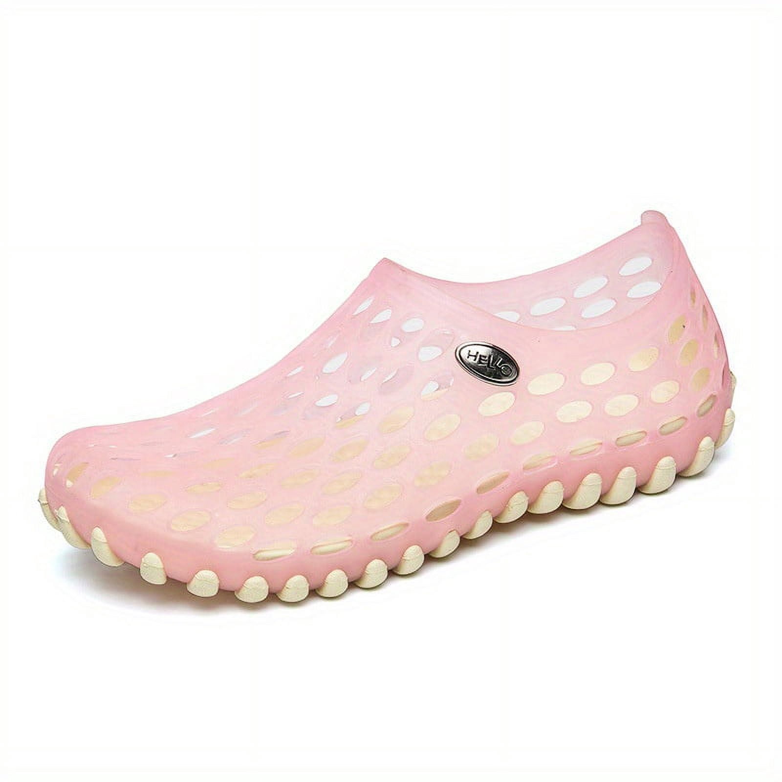 Women's Solid Color Clogs, Design Beach Shoes, Comfortable Slip On ...