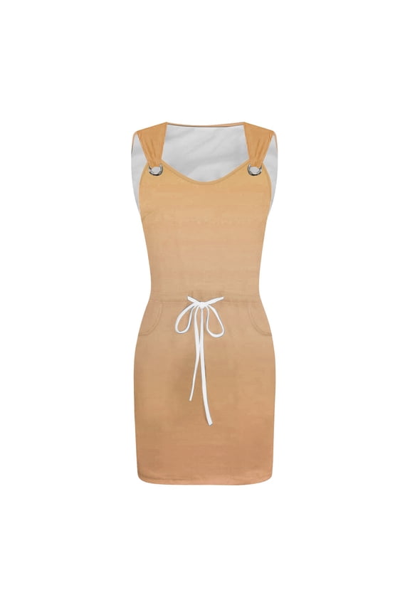 Women's Solid Color Comfortable Dress, Knee-Length, Polyester-Spandex, Elegant for All Seasons