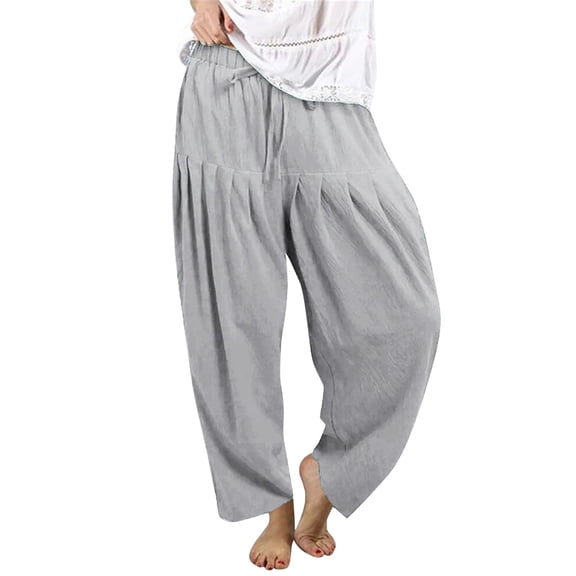 Women's Solid Color Daily Commuting Fashion Casual Radish Pants