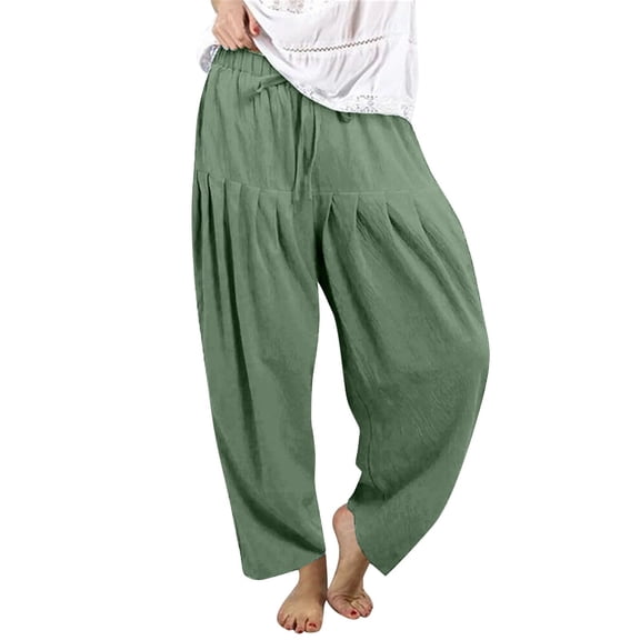 Women's Solid Color Daily Commuting Fashion Casual Radish Pants