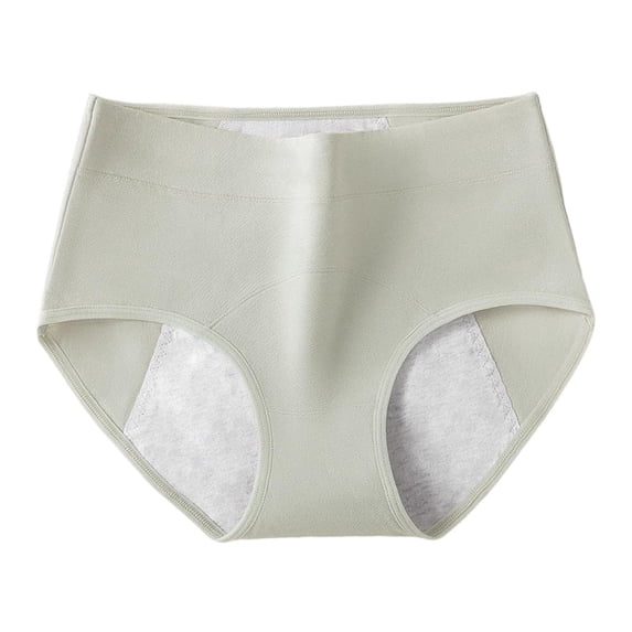 Women's Solid Color Daily Menstrual Panties Leakproof, Recycled Fabric, for Menstruation & Postpartum