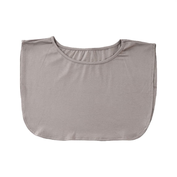 Women's Solid Color Detachable Collar, Cotton Crew Neck False Collar for Layering, Basic Undershirt Liner for Sweaters and Dresses, Fashion Top Accessory - Grey