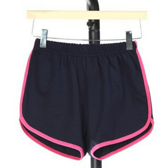 Women's Solid Color Elastic Waist Shorts For Casual Outings And Daily Wear