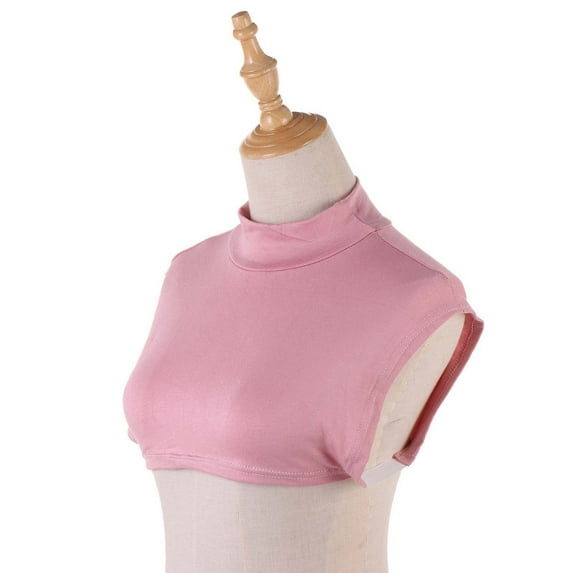Women's Solid Color Fashion False Of Clothes Comfortable Layering Accessory For All Season Versatile Déc Dickey Undershirts Women Colla Shirt Junior Detached Half Shirt Bib Top Turtle Neck Half Top