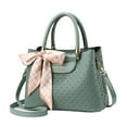 thumbnail image 1 of Women's Solid Color Fashionable Woven Handbag Elegant Crossbody Bag with Adjustable Strap Tote Shoulder Bags, 1 of 6