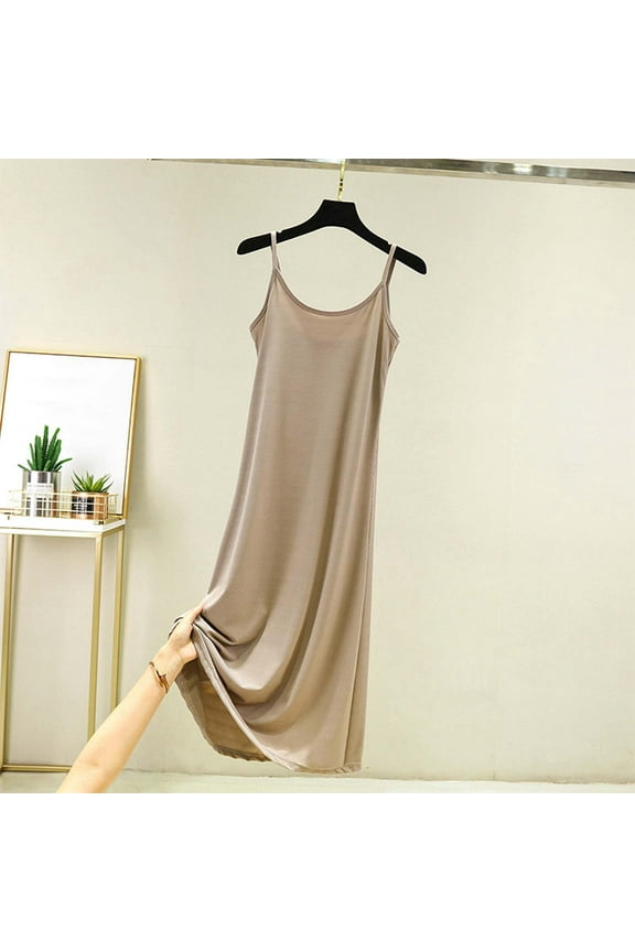 Women's Solid Color Inside With A Base Large Size Petticoat Loose Nightdress (medium Length) Dog Cuddling Night Shirt Sleep Shirt Heart T Shirt Nightgowns Oversized Sleep T Shirt Sleep Clothes Women