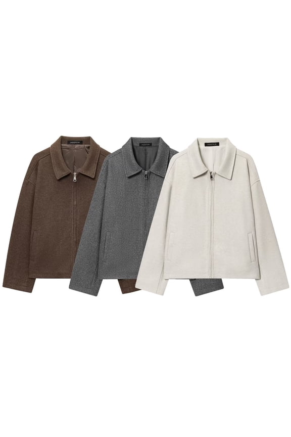 Women's Solid Color Jacket Coat Outwear Long Sleeve Turndown Collar Casual Fashion Fall Winter Outerwear Coats for Women Professional Desk to Dinner Attire Modern Chic | CSEONE,White M