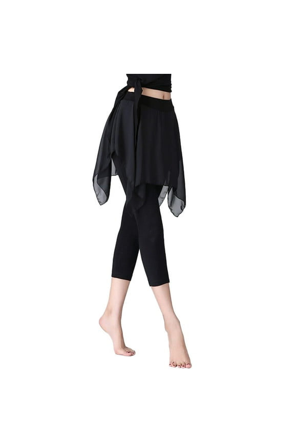 Women's Solid Color Latin Dance Pants Cropped Ballet Aerobics Exercise Leggings