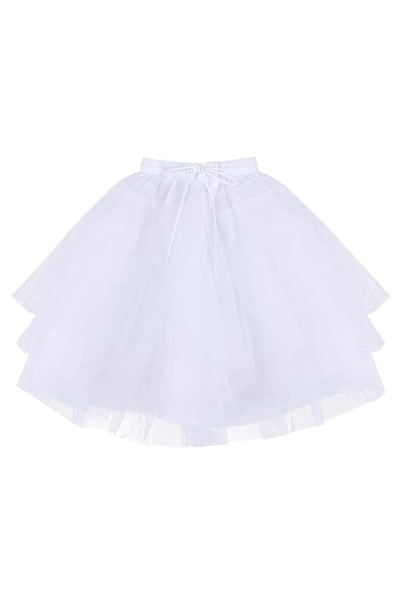 Women's Solid Color Layered Petticoat Lady's Tutu Skirt Underskirt High Waist Pencil Skirt Skirt Slit Skirt High Waist Cargo Skirt Dog Skirt Skirt with Shorts underneath Swimsuit Wrap Skirt plus Size