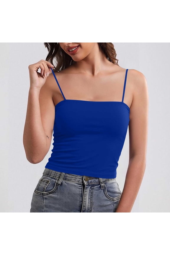 Women's Solid Color Lifting Tank Top with Gathering Fold Detail