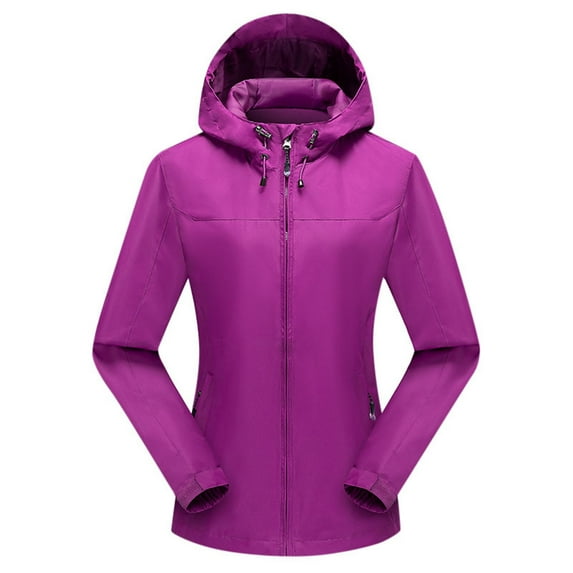 "Women's Solid Color Lightweight Hooded Softshell Jacket Outdoor Jacket With Detachable Hood" Tan Jacket Women Casual Lightweight Jacket for Women Casual Womens Fashion Outfits Utility Jacket Womens