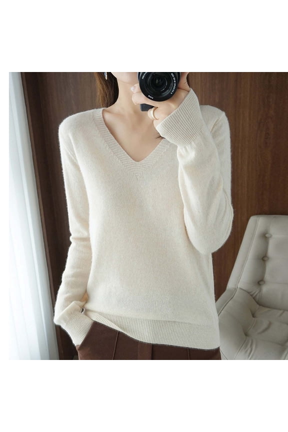 Women's Solid Color Long Sleeve Knitted Sweater Wool Pullover Top For Women plus Size Long Sleeve Shirts Workout Tops for Women plus Size Womens Camisole Tops plus Size Summer Dresses 4x Womens Pajama