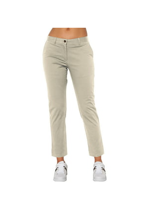 Lands' End School Uniform Women's Tall Mid Rise Pull On Chino Crop