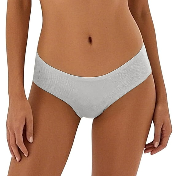 Women's Solid Color Menstrual Panties - 3-Layer Absorbent Underwear - Leak Proof, Breathable, Reusable for Active Lifestyles