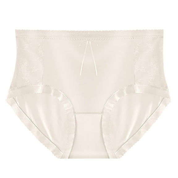 Women's Solid Color Plus Size Lightweight Plastic Version Seamless Oversized Underwear Panties for Women Pack Full Brief Cotton Panties for Women White XL