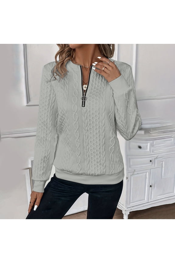 Women's Solid Color Pullover Hoodie Casual Half Zip Hoodie Oversized Women Dresses Elderly Baggy Sweatshirt Women Light Sweatshirts Women Sweater Women Graphic Sweatshirts Women Juniors Oversized