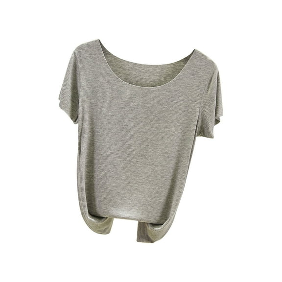 Women's Solid Color Round Neck Short Sleeve Loose T-Shirt, Casual Fit, Soft and Comfortable, Versatile Daily Wear, Perfect for Spring and Summer, Relaxed Short Sleeve Top, Essential Wardrobe Piece