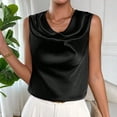 thumbnail image 1 of Women's Solid Color Round Neck Sleeveless Tank Top for Summer Casual Wear, 1 of 7