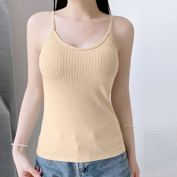 Women's Solid Color Seamless Thermal Underwear Sleeveless Top for Cold Weather