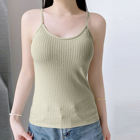 Women's Solid Color Seamless Thermal Underwear Sleeveless Top for Cold Weather