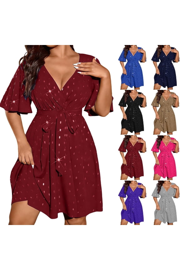 Women's Solid Color Sequined Long Sleeve Dress Elegant Sparkly Formal Gown Party Night Out Attire Holiday Evening Wear Perfect Fashion Forward Statement Piece Ideal Gift for Her