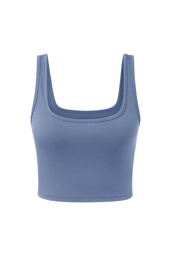 Women's Solid Color Sexy Fashion Trend Thread Short Vest Tops Casual Comfortable Stretchy Soft Breathable Summer Tank