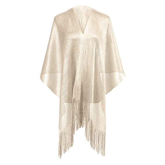 Women's Solid Color Shawl Wrap Versatile Pashmina Scarf for Evening Dresses Elegant Soft Lightweight Shoulder Cover Up Stole Beige