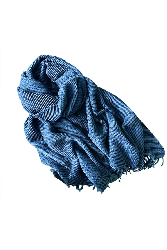 Women's Solid Color Soft Skin Friendly Scarf with Pleated Scarf Warm Winter Scarf Unisex Men Women Scarf for Women Fall Winter Scarves Warm Large Pashmina Lightweight Shawls and Wraps