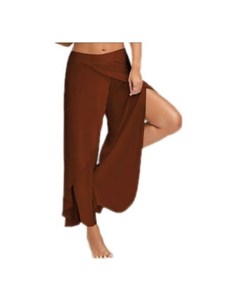 Booker Yoga Pants Womens Casual High Waist Loose Solid Color Comfy Stretch  Yoga Wide Leg Pants