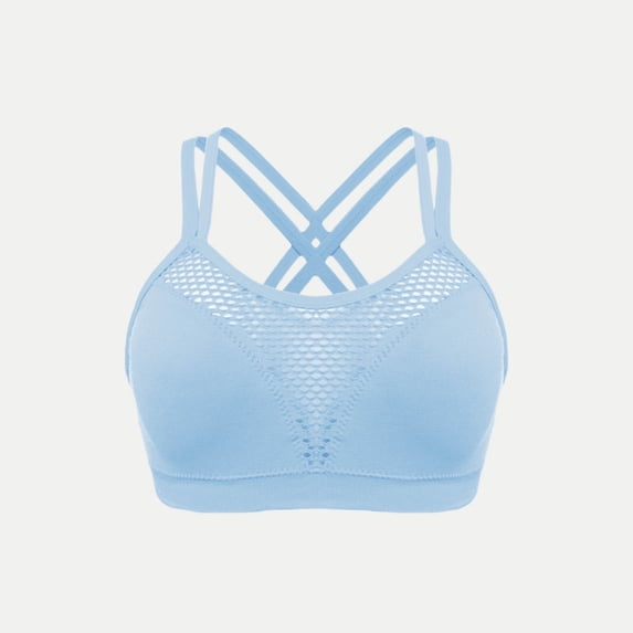 Women’s Solid Color Sports Bra Thin Shockproof Padded Vest