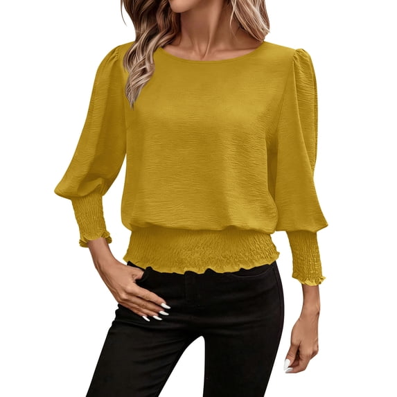 Women's Solid Color Sportswear Long Sleeved Pullover Top