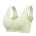thumbnail image 1 of Women's Solid Color Spring And Summer Chest Open Button Vest Style Large Size Middle And Elderly Bra Strapless Bra for Women Comfy Maternity Bra plus Size Sports Bra Sports Bras for Women with Support, 1 of 6