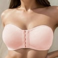 thumbnail image 1 of Women's Solid Color Strapless Bra with Side Buckle Tube Top for Daily Wear, 1 of 3