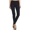 thumbnail image 1 of Women's Solid Color Stretchable Peach Skin Fabric Leggings for Regular PLUS 3X5X, 1 of 3