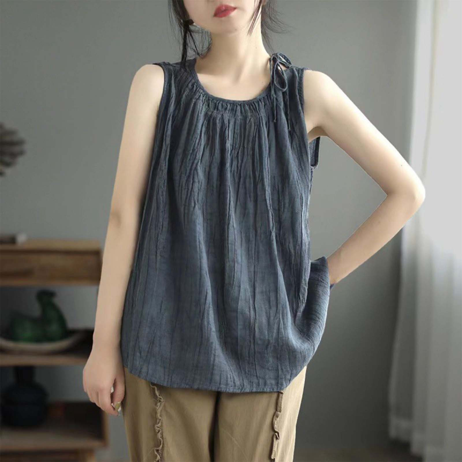 Haut Débardeur Femme Gap En Coton Bleu - Taille M - Occasion En Excellent état