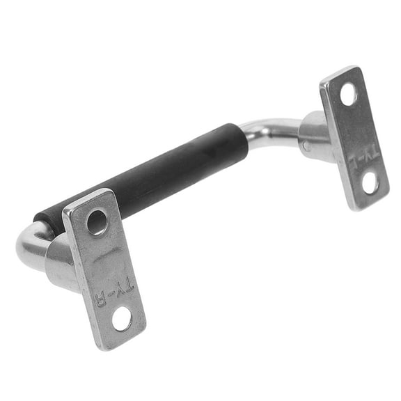 Hemobllo Stainless Steel Folding Door Handle Heavy Duty Pull Handle with Rubber Grip for Cabinets and Equipment