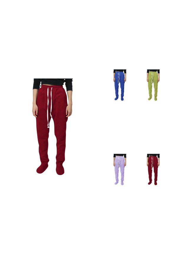 Women's Solid Color Thick Velvet Casual Pants with Elastic Waist – Autumn Winter Warm Leg Pants