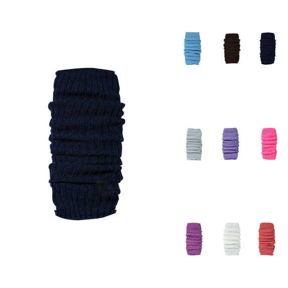 Women's Solid Color Thick Wool Knit Leg Warmers â Fluorescent Party Foot Warmers, Japanese Style Ribbed Loose Socks for Girls Women School