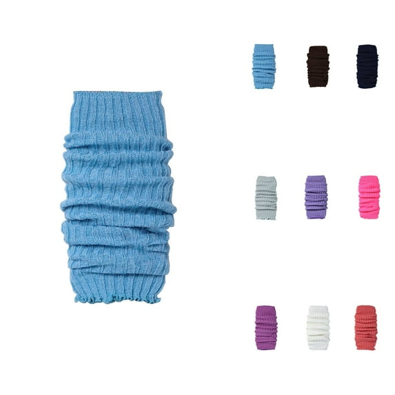 Women's Solid Color Thick Wool Knit Leg Warmers â Fluorescent Party Foot Warmers, Japanese Style Ribbed Loose Socks for Girls Women School