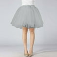 thumbnail image 1 of Women's Solid Color Tutu Skirt Party Performance Skirt Casual Beach School Dance Skirt Spring Summer Basic A Line Skirt Girls Sequin Skirt Long Denim Skirt Skirt And Top Set for Women Poodle Skirt, 1 of 5