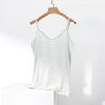 thumbnail image 1 of Women's Solid Color V-Neck Sleeveless Camisole Top for Casual Wear and Home, 1 of 5