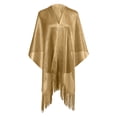 thumbnail image 1 of Women's Solid Color Versatile Shawl Wrap Scarf Suitable for Parties, Evening Events & Formal Occasions Gold One Size, 1 of 2